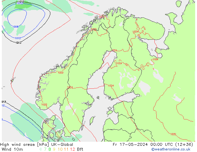 yüksek rüzgarlı alanlar UK-Global Cu 17.05.2024 00 UTC