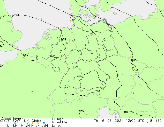 Chmura warstwa UK-Global czw. 16.05.2024 12 UTC