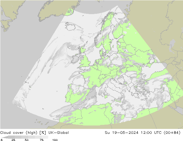 Wolken (hohe) UK-Global So 19.05.2024 12 UTC