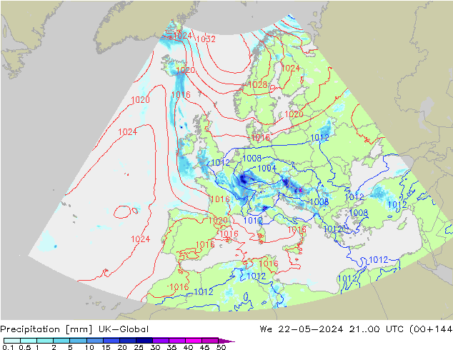 Niederschlag UK-Global Mi 22.05.2024 00 UTC