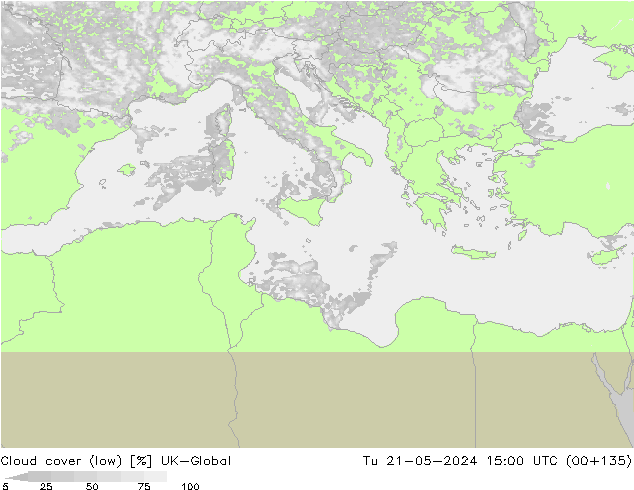 Nubi basse UK-Global mar 21.05.2024 15 UTC