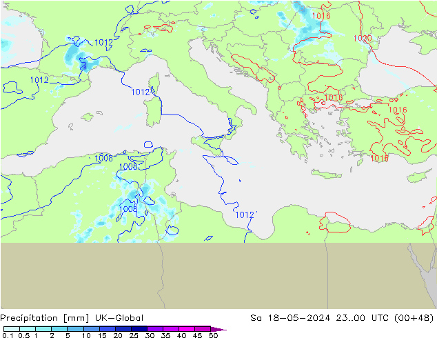 Precipitation UK-Global Sa 18.05.2024 00 UTC
