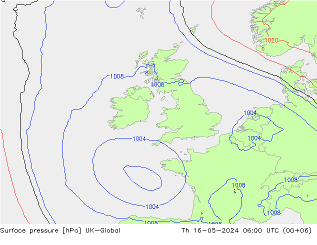 Yer basıncı UK-Global Per 16.05.2024 06 UTC