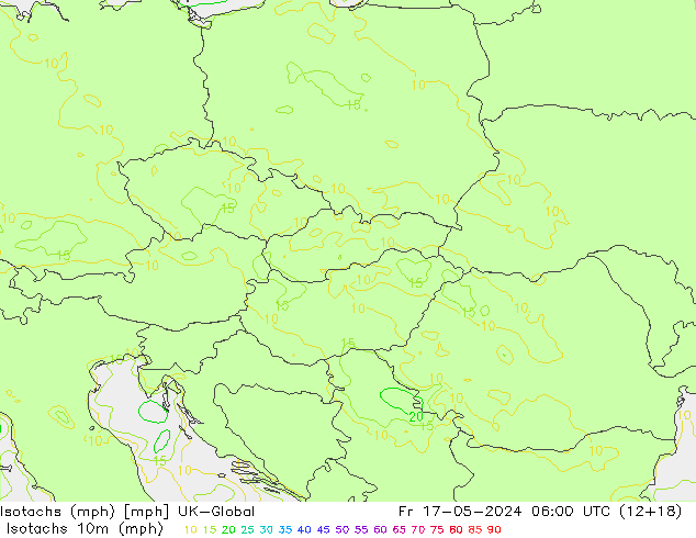 Isotachs (mph) UK-Global  17.05.2024 06 UTC