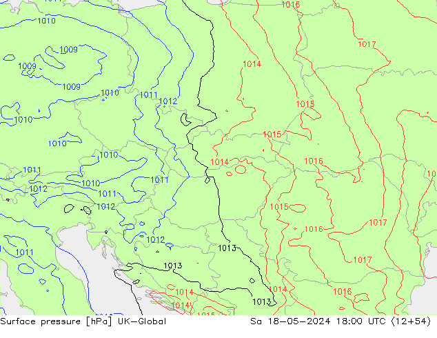 Surface pressure UK-Global Sa 18.05.2024 18 UTC