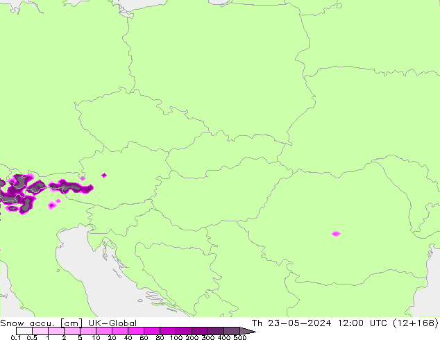 Snow accu. UK-Global jeu 23.05.2024 12 UTC