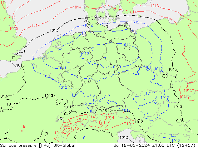 Luchtdruk (Grond) UK-Global za 18.05.2024 21 UTC