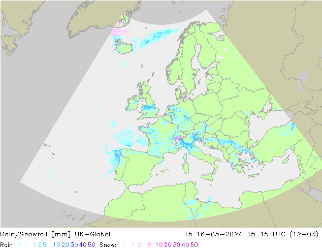 Lluvia/nieve UK-Global jue 16.05.2024 15 UTC