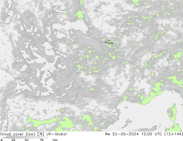 Nuages (bas) UK-Global mer 22.05.2024 12 UTC
