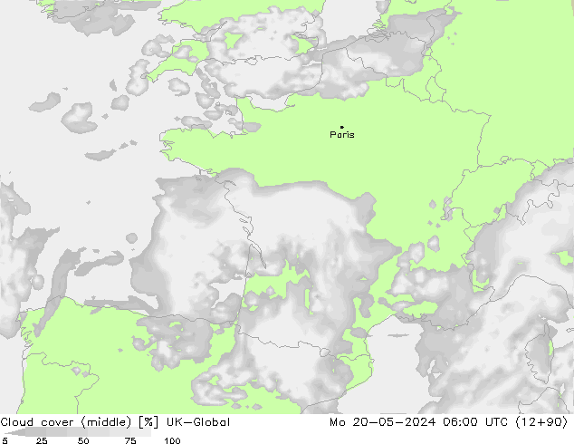 Cloud cover (middle) UK-Global Mo 20.05.2024 06 UTC