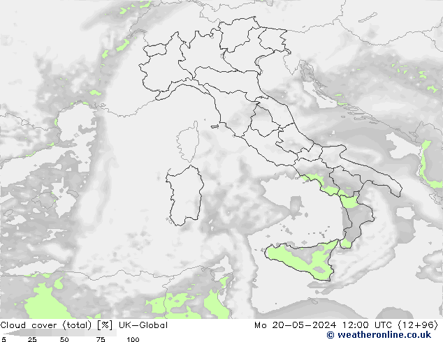 Bulutlar (toplam) UK-Global Pzt 20.05.2024 12 UTC