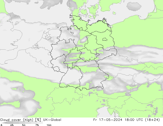 Wolken (hohe) UK-Global Fr 17.05.2024 18 UTC