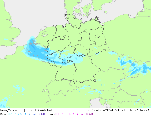 Rain/Snowfall UK-Global Cu 17.05.2024 21 UTC