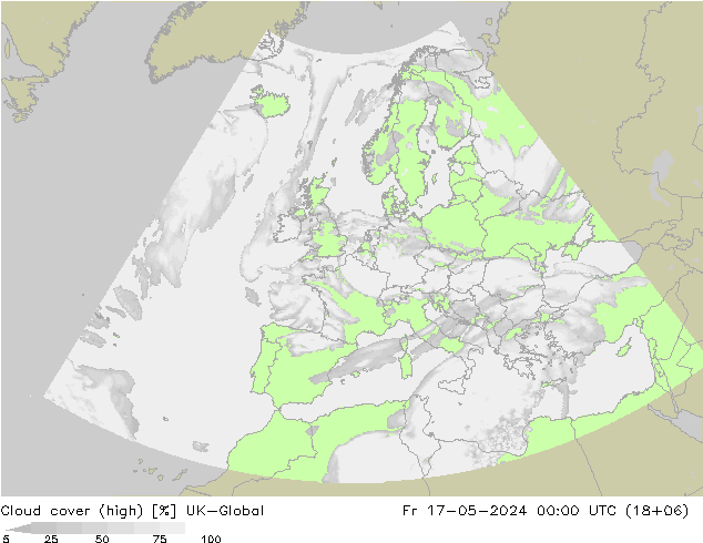 zachmurzenie (wysokie) UK-Global pt. 17.05.2024 00 UTC