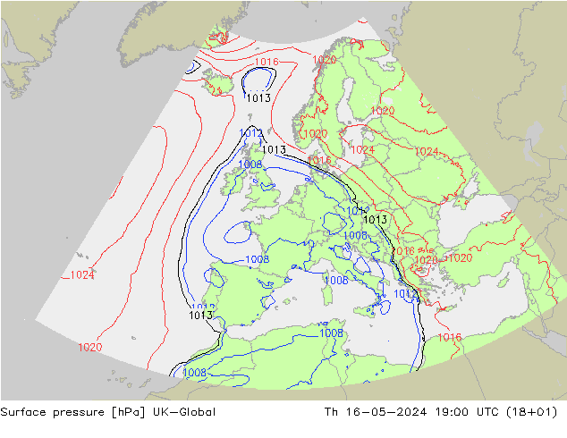 Yer basıncı UK-Global Per 16.05.2024 19 UTC
