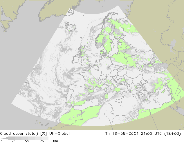 Wolken (gesamt) UK-Global Do 16.05.2024 21 UTC