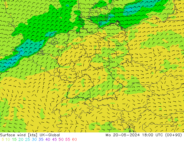 Bodenwind UK-Global Mo 20.05.2024 18 UTC