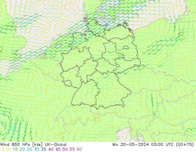 Viento 850 hPa UK-Global lun 20.05.2024 03 UTC