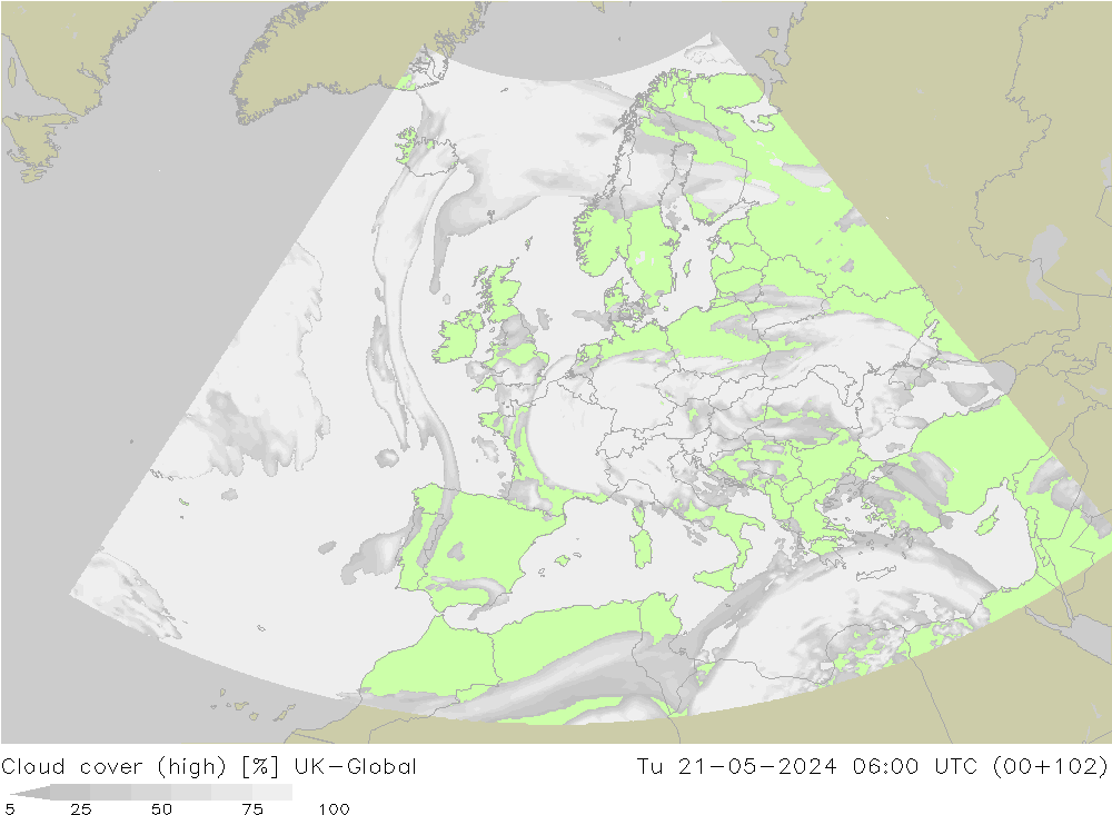 Nuages (élevé) UK-Global mar 21.05.2024 06 UTC