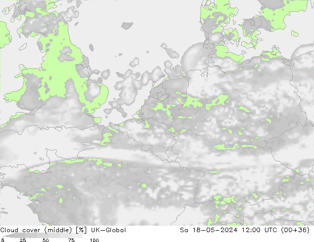 Wolken (mittel) UK-Global Sa 18.05.2024 12 UTC