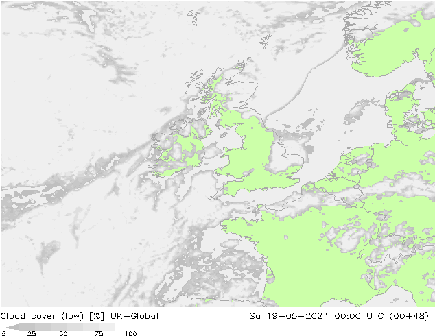 zachmurzenie (niskie) UK-Global nie. 19.05.2024 00 UTC