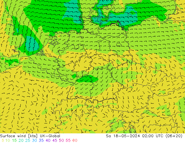 Surface wind UK-Global So 18.05.2024 02 UTC