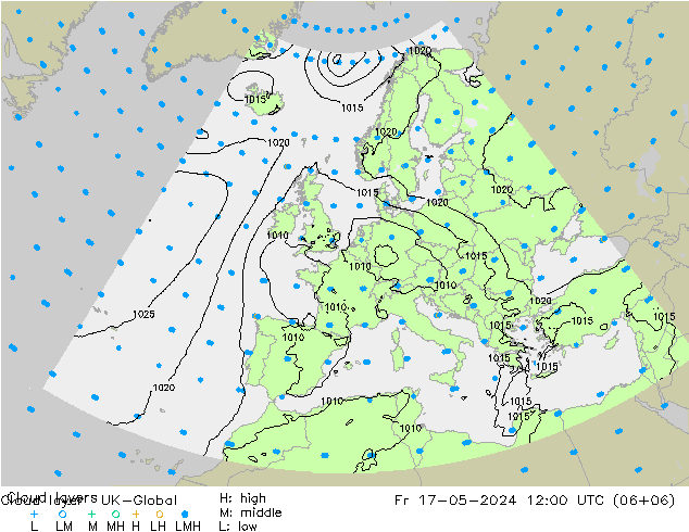 Wolkenschichten UK-Global Fr 17.05.2024 12 UTC
