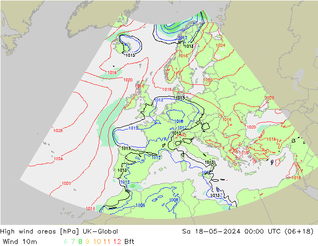 High wind areas UK-Global Sa 18.05.2024 00 UTC