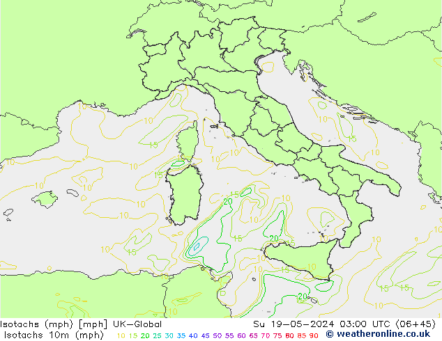 Isotaca (mph) UK-Global dom 19.05.2024 03 UTC