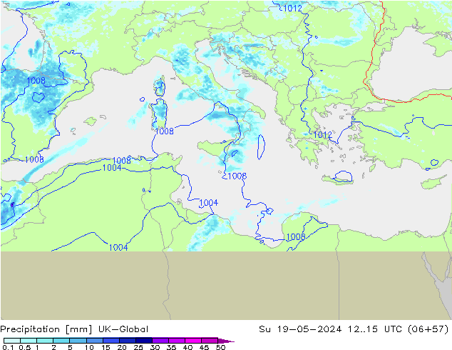 Precipitation UK-Global Su 19.05.2024 15 UTC