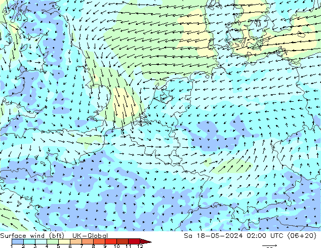 ве�Bе�@ 10 m (bft) UK-Global сб 18.05.2024 02 UTC