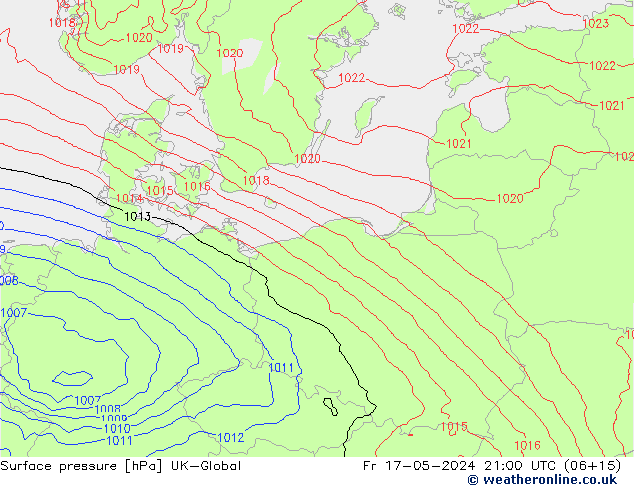 Yer basıncı UK-Global Cu 17.05.2024 21 UTC