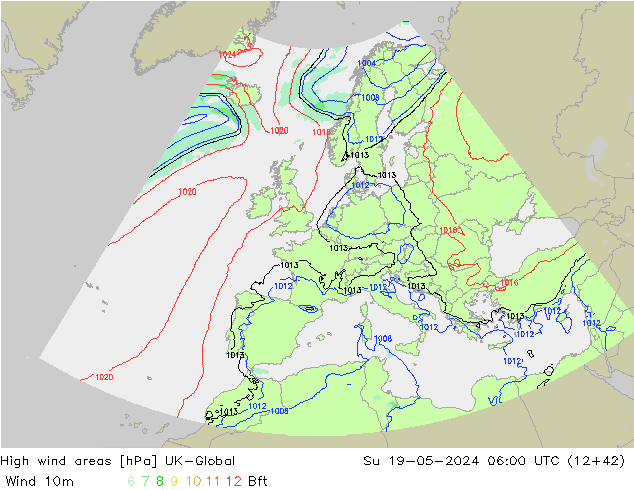 High wind areas UK-Global Ne 19.05.2024 06 UTC