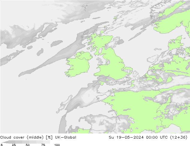 Cloud cover (middle) UK-Global Su 19.05.2024 00 UTC