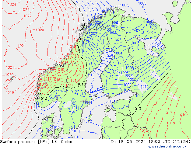 pressão do solo UK-Global Dom 19.05.2024 18 UTC