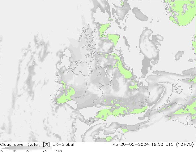 Wolken (gesamt) UK-Global Mo 20.05.2024 18 UTC