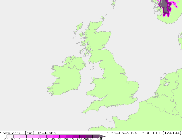 Snow accu. UK-Global czw. 23.05.2024 12 UTC