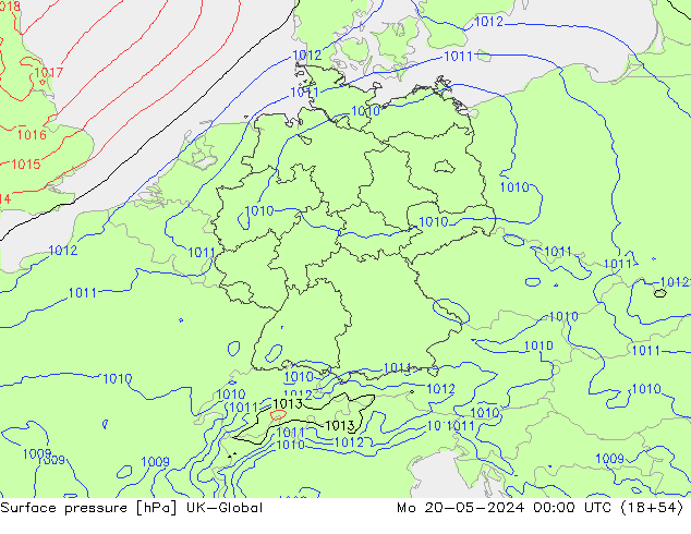 Bodendruck UK-Global Mo 20.05.2024 00 UTC