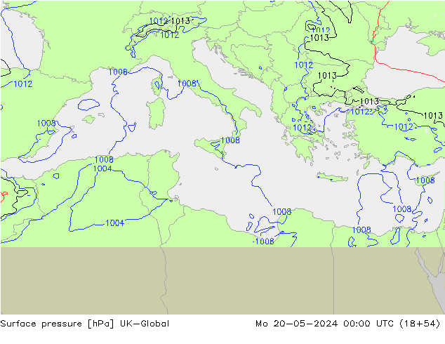 Yer basıncı UK-Global Pzt 20.05.2024 00 UTC