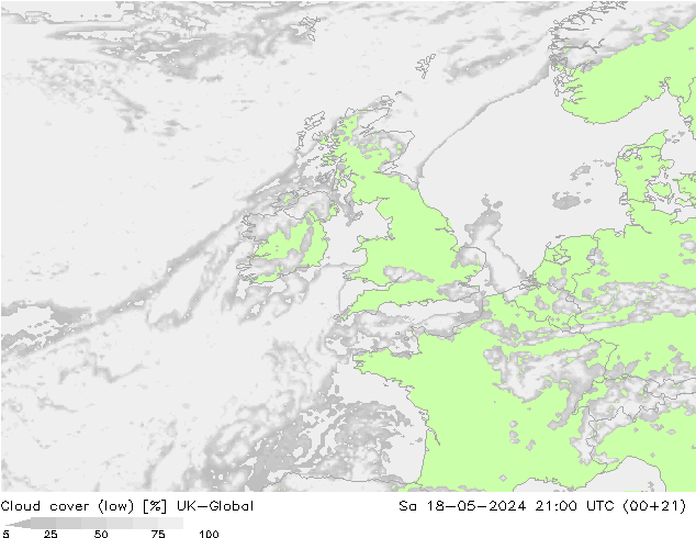 Nubes bajas UK-Global sáb 18.05.2024 21 UTC