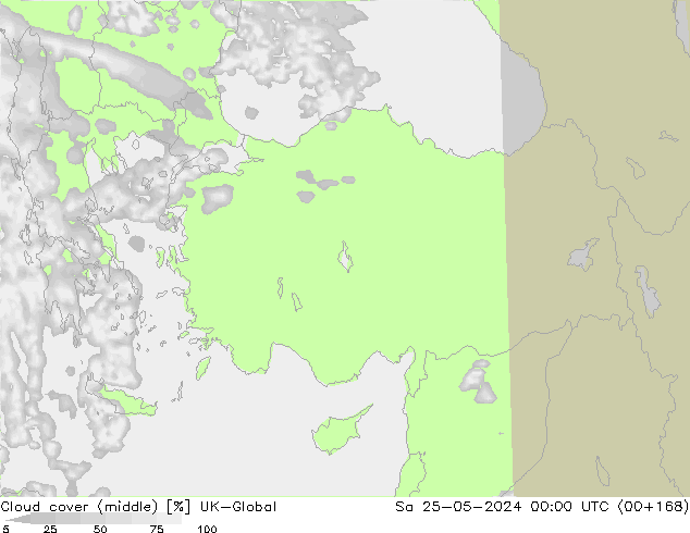 Nubes medias UK-Global sáb 25.05.2024 00 UTC