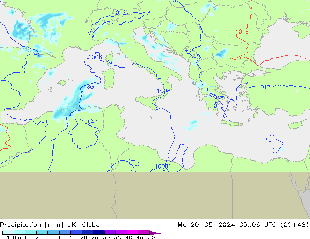 Neerslag UK-Global ma 20.05.2024 06 UTC
