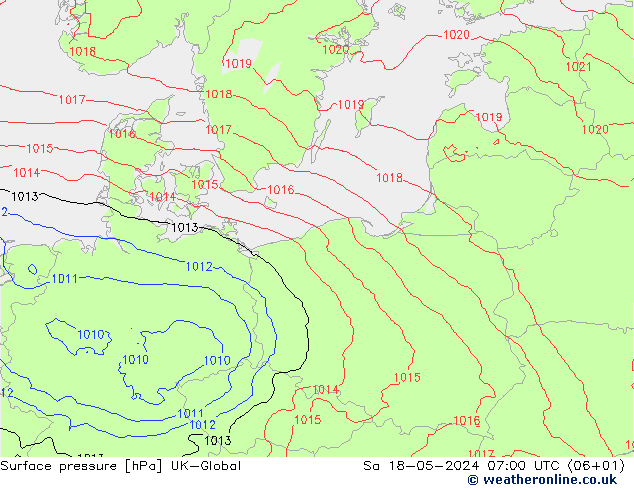 pressão do solo UK-Global Sáb 18.05.2024 07 UTC