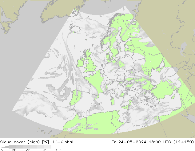 Nuages (élevé) UK-Global ven 24.05.2024 18 UTC