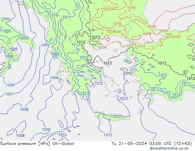 pression de l'air UK-Global mar 21.05.2024 03 UTC