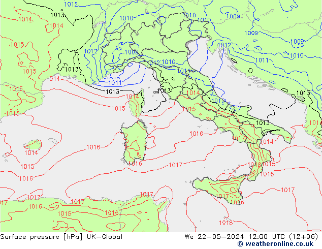 Bodendruck UK-Global Mi 22.05.2024 12 UTC