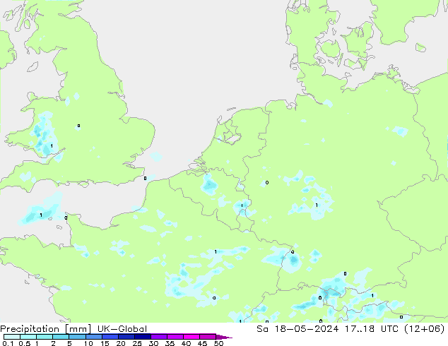 Precipitation UK-Global Sa 18.05.2024 18 UTC