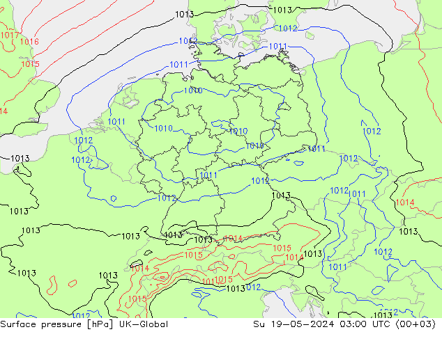 pressão do solo UK-Global Dom 19.05.2024 03 UTC