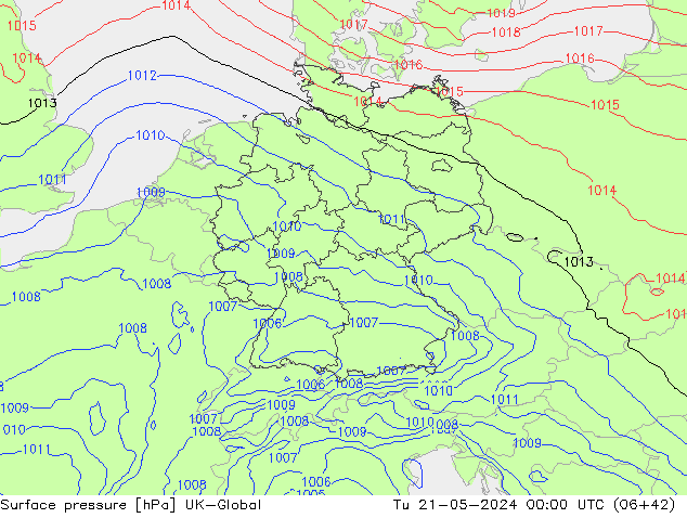 Bodendruck UK-Global Di 21.05.2024 00 UTC