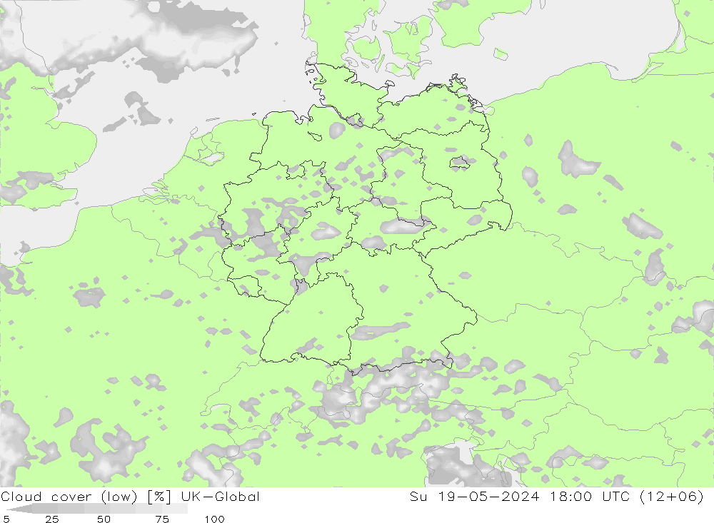 Nubes bajas UK-Global dom 19.05.2024 18 UTC